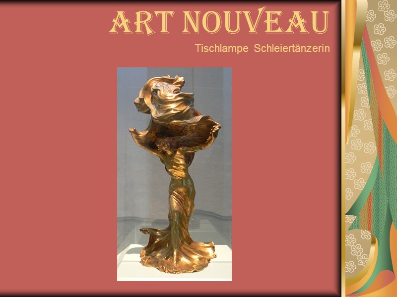 Art Nouveau Tischlampe Schleiertänzerin